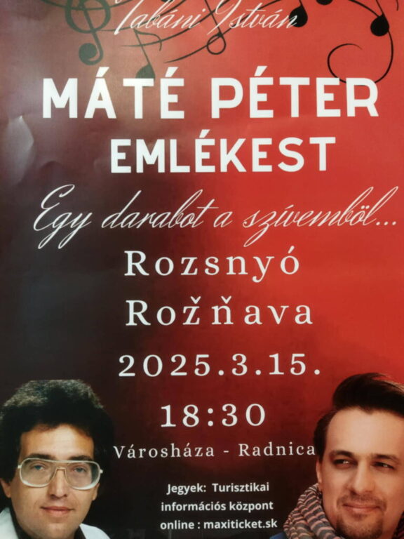 Máté Péter emlékest Rozsnyón